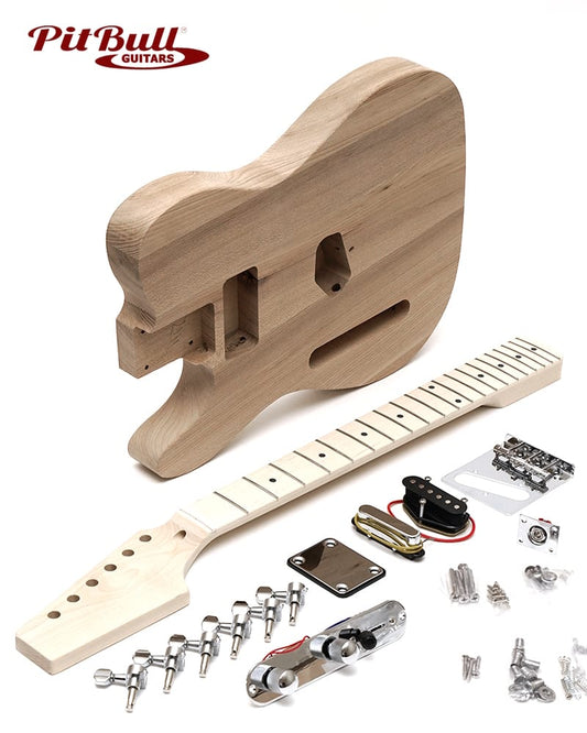 TLA-1L Ash Body DIY Electric Guitar Kit (Left-handed)