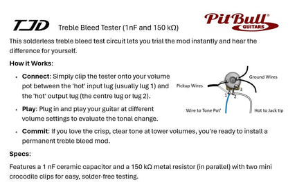 Pit Bull Guitars Treble Bleed Circuit Upgrade - view 5