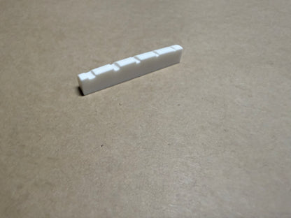 PBG Bone Nut for G type 5 String Bass Guitar Kits - Bleached White