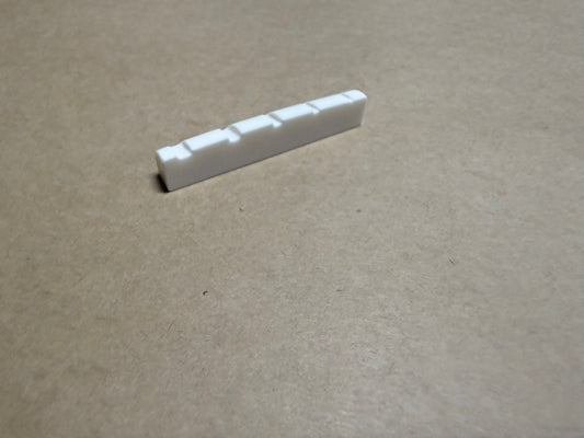 PBG Bone Nut for G type 5 String Bass Guitar Kits - Bleached White