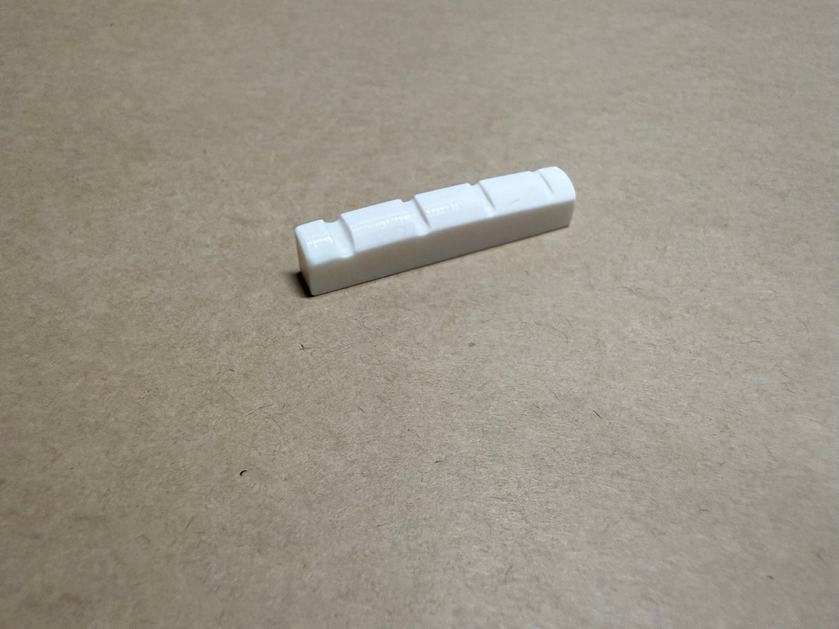 PBG Bone Nut for Left-Handed G type 4 String Bass Guitar Kits - Bleached White