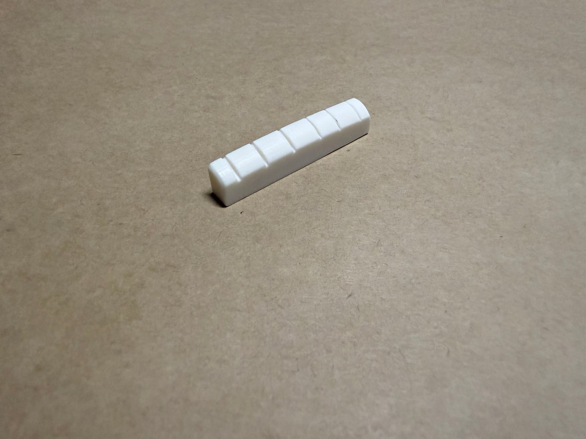 PBG Bone Nut for Left-Handed G type 6 String Guitar Kits - Bleached White