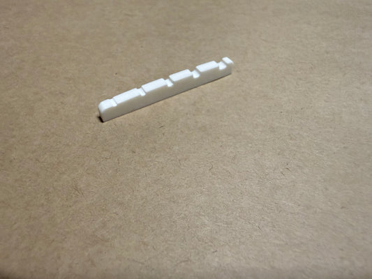 PBG Bone Nut for F type 5 String Bass Guitar Kits - Bleached White