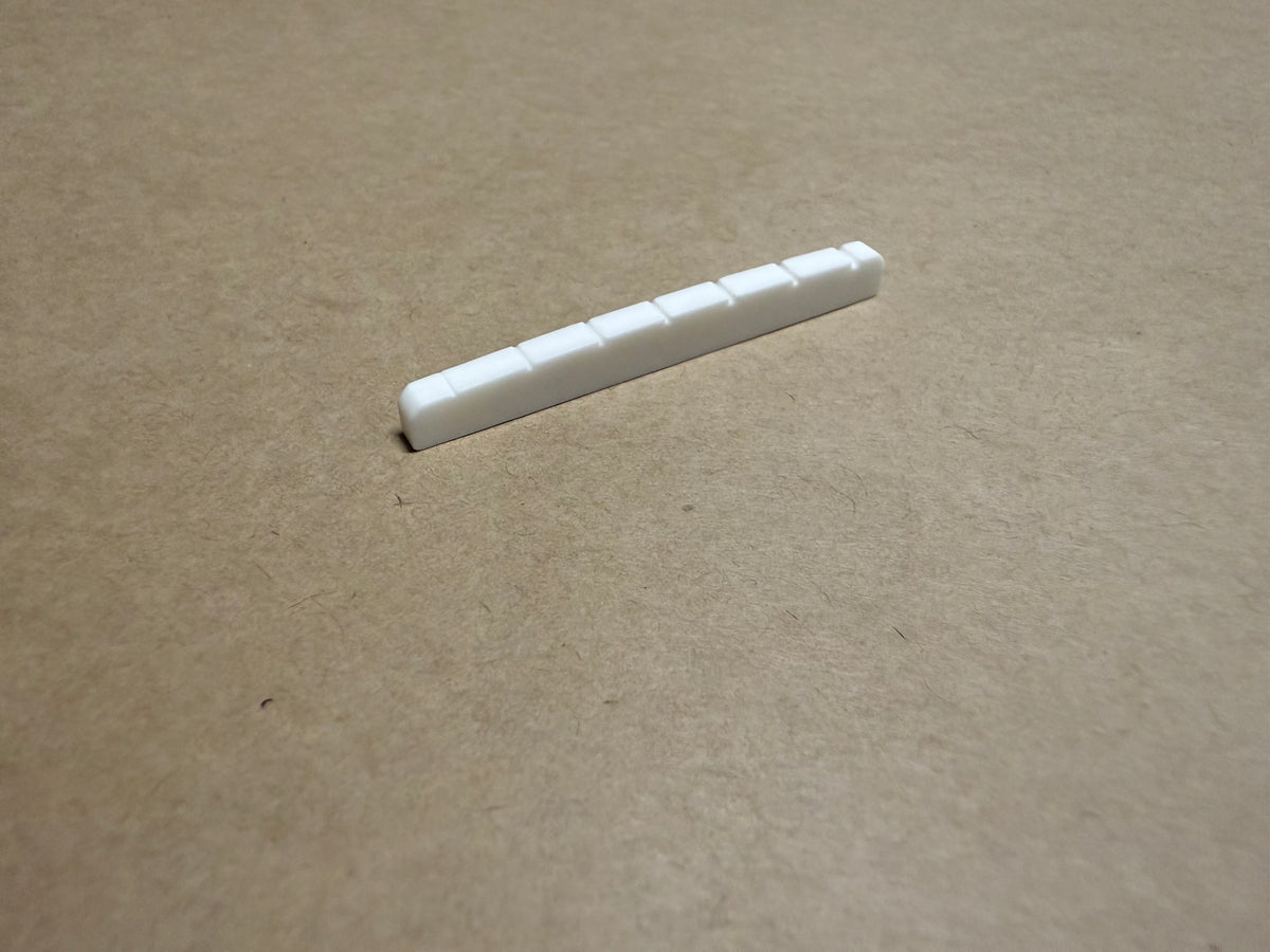 PBG Bone Nut for F type 7 String Guitar Kits - Bleached White